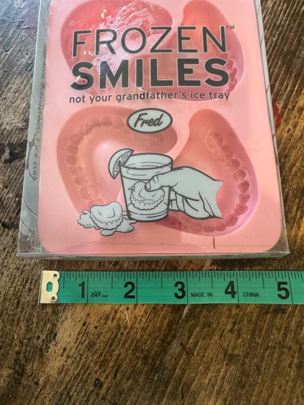 Fred Denture Ice Cube Mold - pink! So funny, great for parties, dental office!